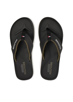 Japonki Tommy Hilfiger Padded Comfort Hilfiger B Sandal FM0FM05440 Czarny ze sklepu eobuwie.pl w kategorii Klapki męskie - zdjęcie 178114056