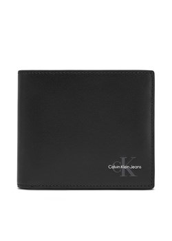 Duży Portfel Męski Calvin Klein Jeans Mono Logo Bifold LV04G1030G Czarny ze sklepu eobuwie.pl w kategorii Portfele męskie - zdjęcie 178114105