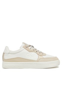 Sneakersy Calvin Klein Jeans Classic Cupsole Mg Wmm YM0YM01153 Biały ze sklepu eobuwie.pl w kategorii Buty sportowe męskie - zdjęcie 178114179