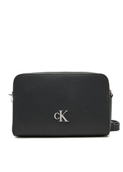 Calvin Klein Jeans Torebka Minimal Monogram Ew Camera Bag LV04K3162G Czarny ze sklepu MODIVO w kategorii Listonoszki - zdjęcie 178116698