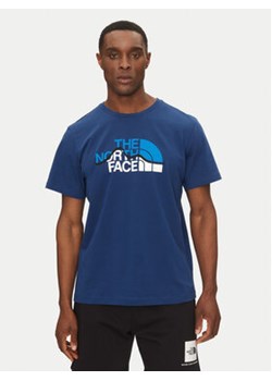 The North Face T-Shirt Mountain Line NF0A87NT Niebieski Regular Fit ze sklepu MODIVO w kategorii T-shirty męskie - zdjęcie 178118005