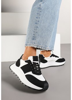 Czarne Sneakersy Streetwearowe na Grubej Podeszwie Nonarilis ze sklepu born2be.pl w kategorii Buty sportowe damskie - zdjęcie 178119365