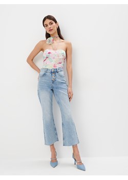 Mohito - Jeansy cropped flare - niebieski ze sklepu Mohito w kategorii Jeansy damskie - zdjęcie 178120595