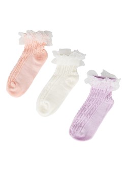 Skarpety JENNY 7KB-004-SS25 (3-pack) Różowy ze sklepu eobuwie.pl w kategorii Skarpetki dziecięce - zdjęcie 178123528