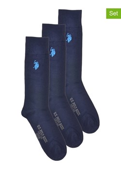 U.S. Polo Assn. Skarpety (3 pary) w kolorze granatowym ze sklepu Limango Polska w kategorii Skarpetki męskie - zdjęcie 178124097