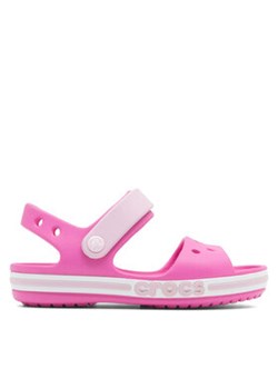 Crocs Sandały BAYABAND SANDAL K 205400-6QQ Różowy ze sklepu MODIVO w kategorii Sandały dziecięce - zdjęcie 178136465