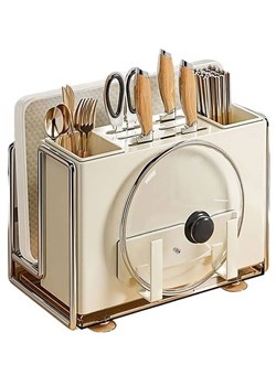 Joybos Organizer kuchenny w kolorze kremowo-srebrnym - 26 x 24 x 14 cm ze sklepu Limango Polska w kategorii Akcesoria i przechowywanie - zdjęcie 178138698