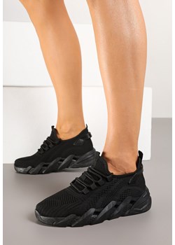 Czarne Sneakersy na Tłoczonej Platformie Tatilora ze sklepu renee.pl w kategorii Buty sportowe damskie - zdjęcie 178139466