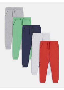 Sinsay - Spodnie dresowe 5 pack - czerwony ze sklepu Sinsay w kategorii Spodnie chłopięce - zdjęcie 178141439