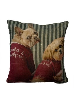 Mars &amp; More Poduszka &quot;Preppy Christmas Dog&quot; ze wzorem - 45 x 45 cm ze sklepu Limango Polska w kategorii Poduszki dekoracyjne - zdjęcie 178143185