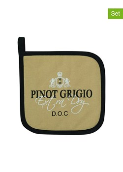 Mars &amp; More Łapki kuchenne (2 szt.) &quot;Pinot Grigio&quot; w kolorze beżowym - 20 x 29 cm ze sklepu Limango Polska w kategorii Tekstylia kuchenne - zdjęcie 178143256