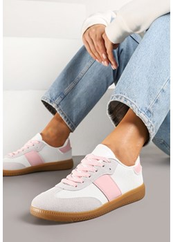 Biało-Różowe Sneakersy Tenisówki w Kultowym Stylu Neolithaen ze sklepu renee.pl w kategorii Buty sportowe damskie - zdjęcie 178148827