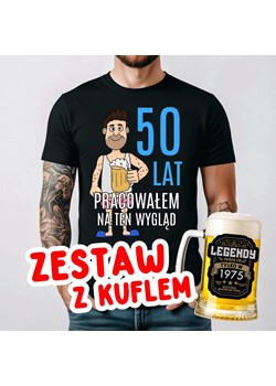 Koszulka na 50 URODZINY - ZESTAW Z KUFLEM ze sklepu Time For Fashion w kategorii T-shirty męskie - zdjęcie 178151218