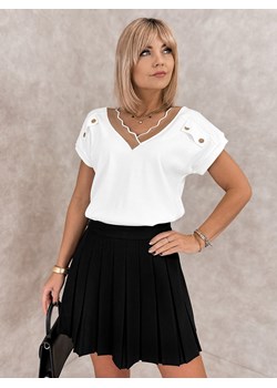 bluzka synta ecru one size ze sklepu UBRA w kategorii Bluzki damskie - zdjęcie 178151468