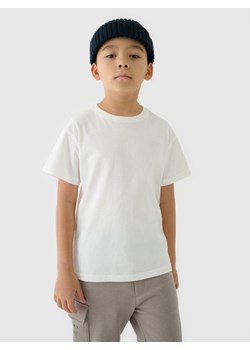 Dziecięcy t-shirt basic (2-pack) 4F 4FJRAW24TTSHU2562 - multikolor ze sklepu Sportstylestory.com w kategorii T-shirty chłopięce - zdjęcie 178152107