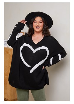 Curvy Lady Sweter w kolorze czarnym ze sklepu Limango Polska w kategorii Swetry damskie - zdjęcie 178154479