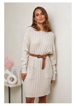 Soft Cashmere Sukienka dzianinowa w kolorze kremowym ze sklepu Limango Polska w kategorii Sukienki - zdjęcie 178157407