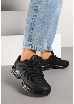 Czarne Buty Sportowe Sneakersy z Tłoczoną Cholewką Calzivis ze sklepu renee.pl w kategorii Buty sportowe damskie - zdjęcie 178157839