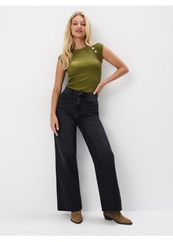 Mohito - Jeansy wide leg - czarny ze sklepu Mohito w kategorii Jeansy damskie - zdjęcie 178157948