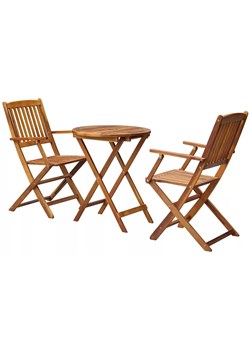 Drewniany stół i krzesła do ogrodu E9-H44 ze sklepu Edinos.pl w kategorii Dom - zdjęcie 178159786