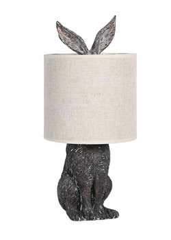 Clayre &amp; Eef Lampa stołowa w kolorze beżowo-czarnym - wys. 45 cm ze sklepu Limango Polska w kategorii Lampy stołowe - zdjęcie 178165289