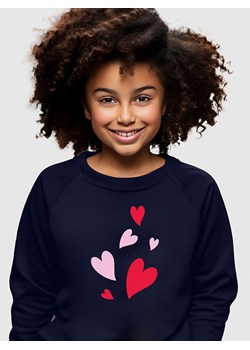 WOOOP Bluza &quot;Back many hearts&quot; w kolorze granatowym ze sklepu Limango Polska w kategorii Bluzy dziewczęce - zdjęcie 178165406