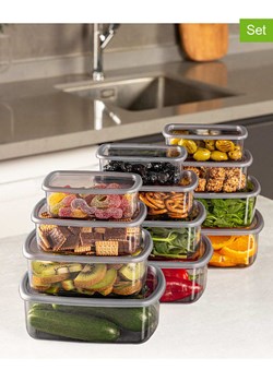 Violeta Home Pojemniki (12 szt.) w kolorze antracytowym ze sklepu Limango Polska w kategorii Pojemniki kuchenne - zdjęcie 178165666