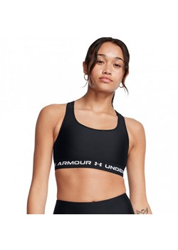 Biustonosz treningowy Under Armour Crossback Mid Bra - czarny ze sklepu Sportstylestory.com w kategorii Biustonosze - zdjęcie 178170268