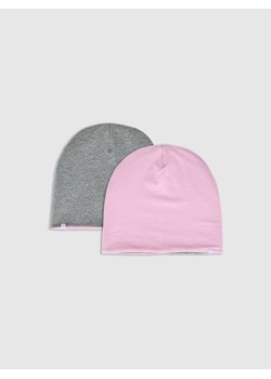 Dziecięca czapka beanie dwustronna 4F 4FJWSS25ACAPU505 - różowa ze sklepu Sportstylestory.com w kategorii Czapki dziecięce - zdjęcie 178170475