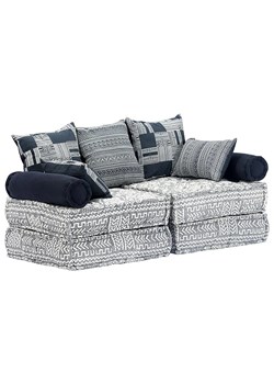 Dwuosobowa szara sofa modułowa - Montanex 2D ze sklepu Edinos.pl w kategorii Sofy i kanapy - zdjęcie 178170689