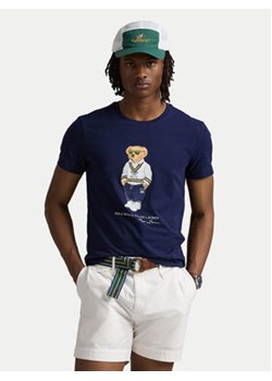 Polo Ralph Lauren T-Shirt 710973137003 Granatowy Slim Fit ze sklepu MODIVO w kategorii T-shirty męskie - zdjęcie 178171769