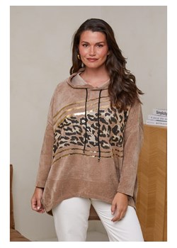 Curvy Lady Bluza w kolorze jasnobrązowym ze sklepu Limango Polska w kategorii Bluzy damskie - zdjęcie 178172778