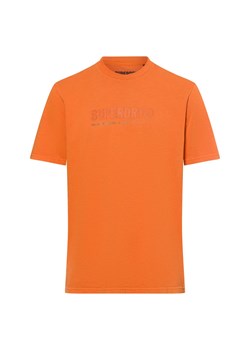 Superdry Koszulka męska Mężczyźni Bawełna pomarańczowy jednolity ze sklepu vangraaf w kategorii T-shirty męskie - zdjęcie 178173487