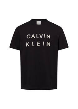 Calvin Klein Koszulka męska Mężczyźni Bawełna czarny jednolity ze sklepu vangraaf w kategorii T-shirty męskie - zdjęcie 178173528
