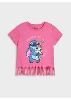 Sinsay - Koszulka Stitch - różowy ze sklepu Sinsay w kategorii Bluzki dziewczęce - zdjęcie 178173999