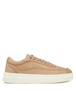 Tommy Hilfiger Sneakersy Modern Court Sneaker Nubuck FW0FW08462 Beżowy ze sklepu MODIVO w kategorii Buty sportowe damskie - zdjęcie 178174107