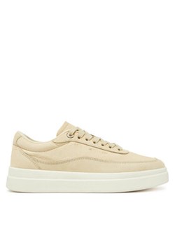 Tommy Hilfiger Sneakersy Modern Court Sneaker Nubuck FW0FW08462 Beżowy ze sklepu MODIVO w kategorii Buty sportowe damskie - zdjęcie 178174836