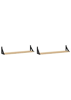 Półki ścienne dąb sonoma 80 cm - Sarea ze sklepu Edinos.pl w kategorii Półki - zdjęcie 178175976