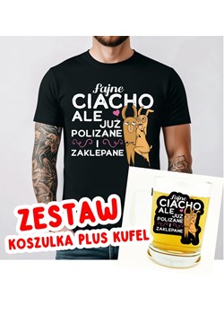 Męska Koszulka na walentynki - ZESTAW KOSZULKA PLUS KUFEL ze sklepu Time For Fashion w kategorii T-shirty męskie - zdjęcie 178177945