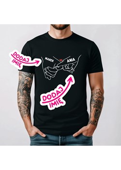 Koszulka na walentynki dla chłopaka, męża z waszymi imionami ze sklepu Time For Fashion w kategorii T-shirty męskie - zdjęcie 178177946