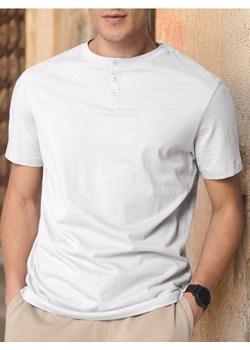 Sinsay - Koszulka henley - biały ze sklepu Sinsay w kategorii T-shirty męskie - zdjęcie 178179818