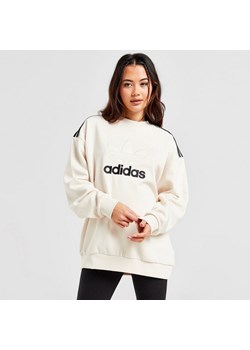 ADIDAS BLUZA SATIN TREF CREW W&#039;WHT ze sklepu JD Sports  w kategorii Bluzy ciążowe - zdjęcie 178189877