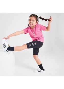 ADIDAS KOMPLET RPT TREF TEE/SHT PNK/BLK G ze sklepu JD Sports  w kategorii Komplety dziewczęce - zdjęcie 178190395