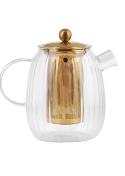 Vialli Design Dzbanek &quot;Tulip&quot; w kolorze złotym do herbaty - 1 l ze sklepu Limango Polska w kategorii Dzbanki i zaparzacze - zdjęcie 178194528