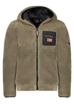 Geographical Norway Kurtka polarowa w kolorze khaki ze sklepu Limango Polska w kategorii Bluzy męskie - zdjęcie 178196775