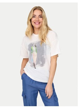 ONLY T-Shirt Melina 15342876 Biały Regular Fit ze sklepu MODIVO w kategorii Bluzki damskie - zdjęcie 178200905