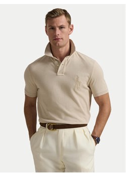 Polo Ralph Lauren Polo 710938137011 Beżowy Slim Fit ze sklepu MODIVO w kategorii T-shirty męskie - zdjęcie 178201777