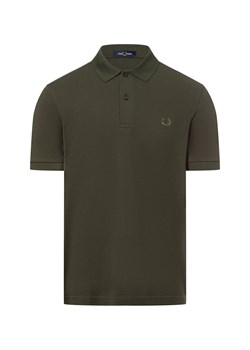 Fred Perry Męska koszulka polo Mężczyźni Bawełna zielony jednolity ze sklepu vangraaf w kategorii T-shirty męskie - zdjęcie 178202566