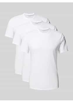 T-shirt z dekoltem okrągłym,w zestawie 3 szt. ze sklepu Peek&Cloppenburg  w kategorii T-shirty męskie - zdjęcie 178205425
