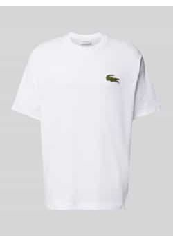 T-shirt z detalem z logo ze sklepu Peek&Cloppenburg  w kategorii T-shirty męskie - zdjęcie 178205499